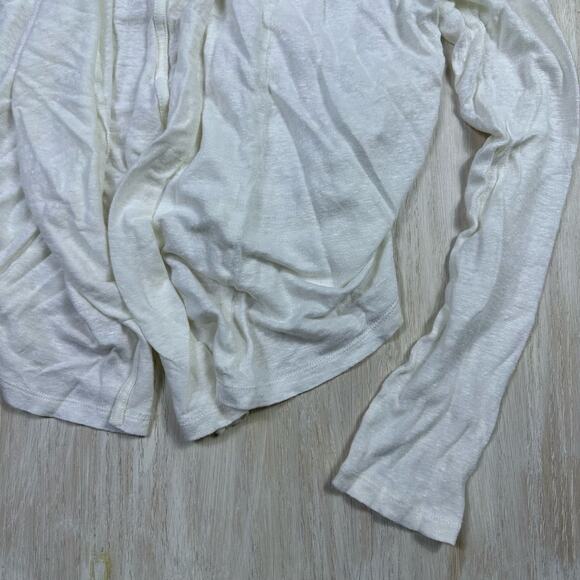 Sundance White Open Front Lightweight Casual Layering Versatile Knit Cardigan XS - Picture 3 of 12